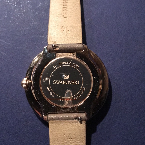 Beautiful Authentic Swarovski Ladies watch $380 retail. Stardust leather watch - Picture 8 of 12